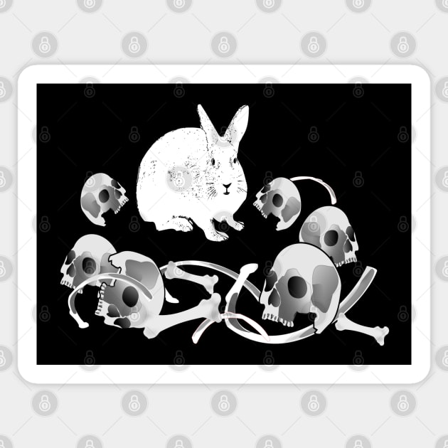 Killer Rabbit Sticker by geodesyn